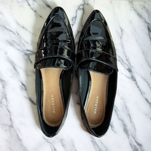 Halogen Black Patent Leather Flats / SZ: 7 / EUC - Picture 2 of 8